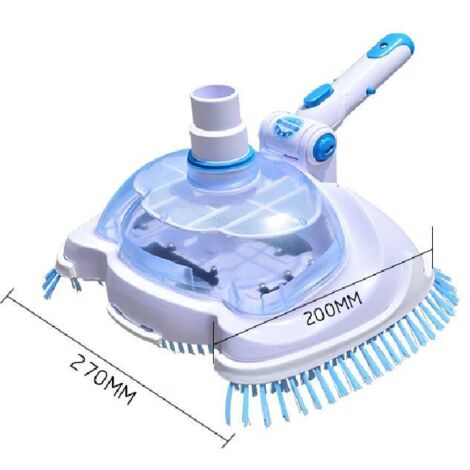 Maxorado Aspirateur Manuel Piscine - Buse De Sol Avec Tige Et Brosse, Nettoyeur Sans Électricité Pour Feuilles Et Saletés