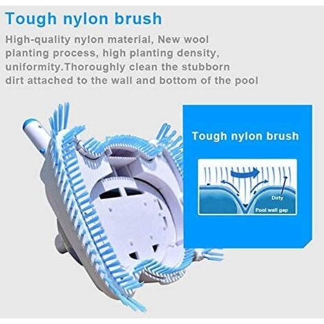 Aspirateur Manuel Piscine Maxorado - Buse Sol + Tige + Brosse - Nettoyeur Piscine Sans Électricité