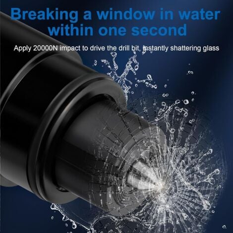 Marteau De Secours 2 En 1 Avec Coupe-Ceinture, 2 Pièces Brise