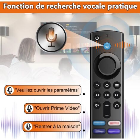 Télécommande Vocale De Remplacement Pour Insignia Smart TV Et Toshiba Smart TV Avec Netflix Prime Hulu Shortcut Prédire NS-RCFNA-21