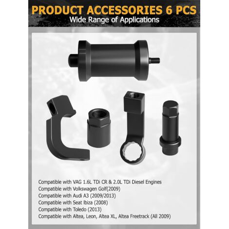 Extracteur D'Injecteurs Diesel T10402 T10415 Pour VW Audi 1.6 2.0 TDi - Kit Démonter Injecteurs