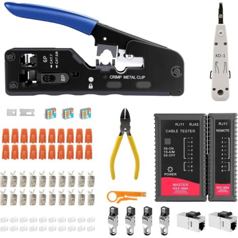 Pince RJ45, Proster Pince à Sertir RJ45 pour Sertir Connecteurs Cat6
