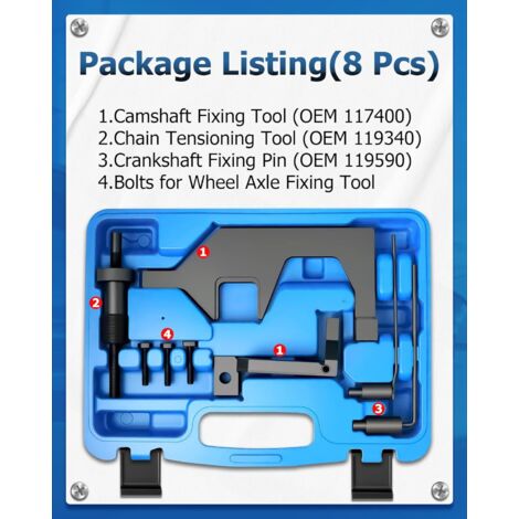 Kit Complet Outils De Calage Distribution Pour Opel/Vauxhall 1.6 CDTi - Compatible B16DTH, B16DTJ Etc.