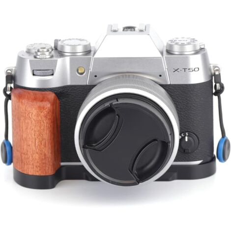 XT50 Poignée Rétro En Bois Pour Fujifilm, Plaque De Montage Vintage En Forme De L, Cadre En Metal Plaque L A Degagement Rapide Pour Fujifilm Xt50 Accessoires Dappareil Photo Noir 91966306
