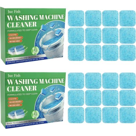 2 PCS Pastilles Nettoyant Machine à Laver – Action Ultra Forte Contre les Odeurs & le Calcaire, Nettoyant Lave-Linge Formule Nettoyage Profond, Compatible Frontale/Top-Loader (1/5)