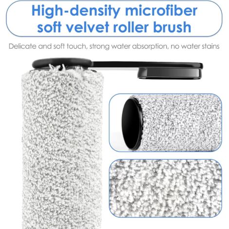 Rrochio Accessoires pour Tineco FLOOR ONE S7 PRO, 2 Brosse de Rouleau et 3 Filtre HEPA pour Aspirateur Tineco FLOOR ONE S6 Ensembles de Rechange Laveur Sec et Humide de Nettoyage
