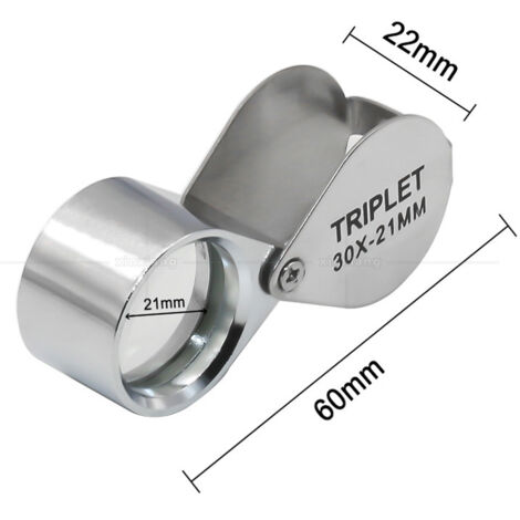 Loupe De Bijoutier 30x - Portable, En Alliage Aluminium Et Verre Optique - Pour Bijoux, Peinture, Géologie - 5