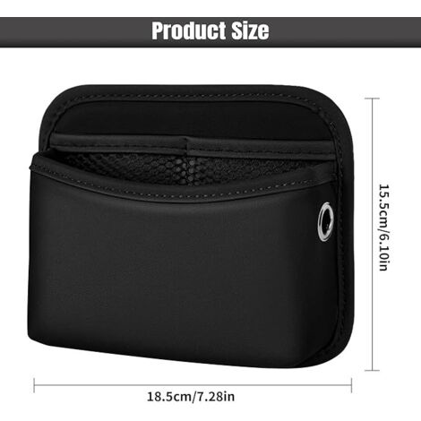 Organisateur Pour Pare-soleil De Voiture - Pochette Avec Plusieurs Compartiments, Clip à Lunettes - En Simili Cuir (PU), 30x15 Cm, Installation Sans Outil