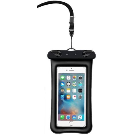 Étui étanche pour smartphone (1 unité, IPX8, 7,2 pouces, noir), compatible avec iPhone, Samsung et Huawei (1/5)