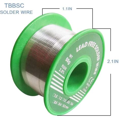 Fil De Soudure à L'étain TOPEX 60% Sn – 0,7 Mm – 100 G – Neuf