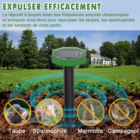 Répulsif Solaire à Ultrasons Pour Le Jardin Avec Détecteur De