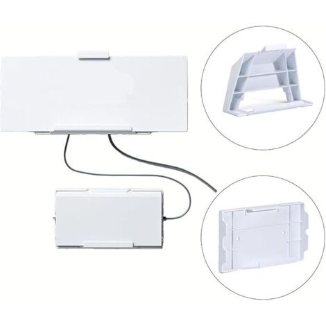 Blanc - Support mural pour routeur Wifi et ordinateur portable, étagère