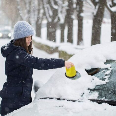 Gant Grattoir à Glace Pour Voiture – Imperméable, Doublure Chaude, Bord Anti-rayures – Déneigement Pare-brise Facile