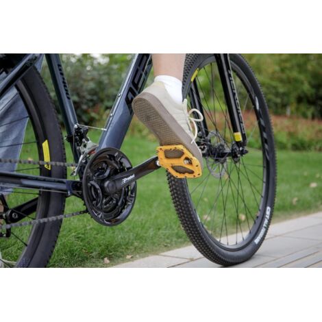 Pédales Plates VTT Antidérapantes – Fibre De Nylon, Axe 9/16", 16 Picots, Couleur Verte - 6