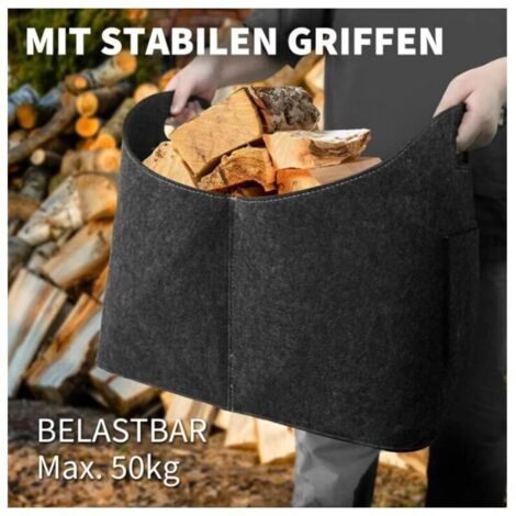 Range-bûches Porte Buche De Cheminée Pieds Surélevés Pour Intérieur Et