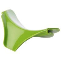 Vertedor de silicona para ollas, embudo antigoteo, accesorio de cocina, ayudante doméstico para líquidos, verde