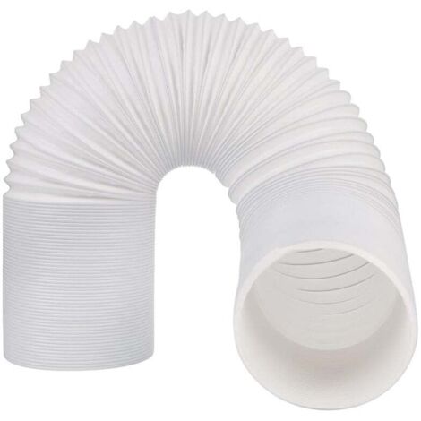 Tuyau Climatiseur Mobile, Diamètre 150mm Tuyau d'Evacuation en PVC Flexible Tube De Ventilation Longueur de 2M Universel Tuyau Kit Pour Climatiseur Mobile Extracteur d'Air Sèche-linge