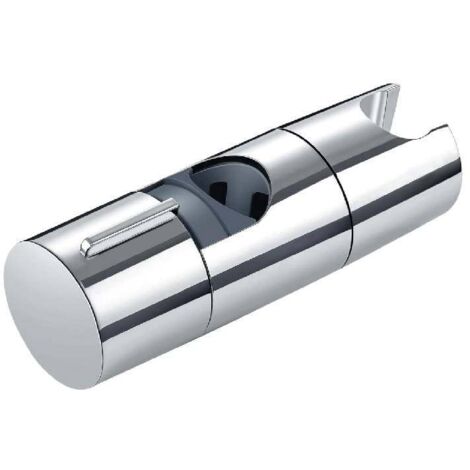Support de pommeau de douche, réglable, 18-25 mm, universel, adapté aux barres de douche, aucun perçage requis, pivotant, adapté au remplacement de la salle de bain, argent (1/5)