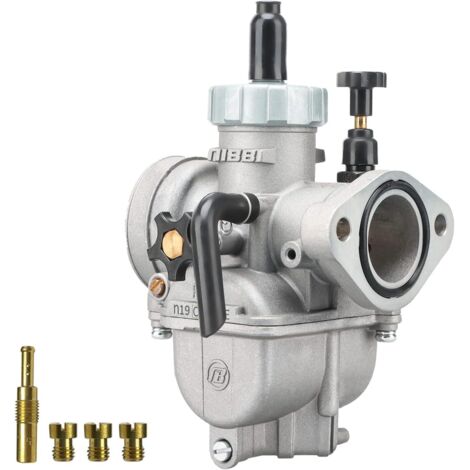 Carburateur PE19 mm pour moteur de moto à bride 100 cc - 125 cc avec gicleur (1/5)