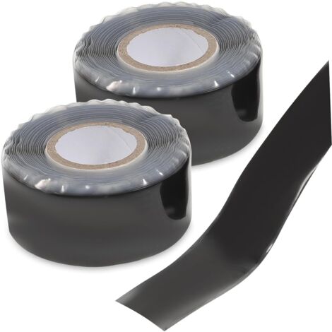 Lot de 2 Ruban De Réparation De Tuyau D'eau Ruban De Réparation De Plombiers Bande Congélateur Bande De Fil Ruban Adhésif En Vinyle Durite Lave-vaisselle Réfrigérateur Caoutchouc