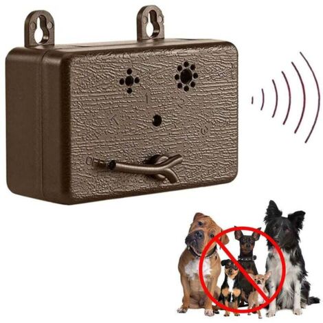 Coocheer – Répulsif d'écorce à ultrasons pour chiens – Portée jusqu'à 50 pieds – Matériau ABS – Installation facile intérieur et extérieur (1/5)