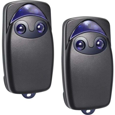(Pack de 2)Télécommande Universelle 433 MHz pour Portail - replacement pour Flo2r-s, Compatible avec N1ce ONE1, ON1, FLOXIR, FLOXR, FLOX2R, OX2 - Idéale pour Portes Automatiques et Volets Roulants (1/5)