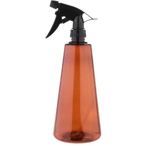 Vaporisateur d'arrosage rechargeable en plastique de 750 ml avec gâchette, idéal pour l'arrosage des plantes de jardin et de balcon. Conception anti-fuite et format compact. Couleur : marron. (1/5)