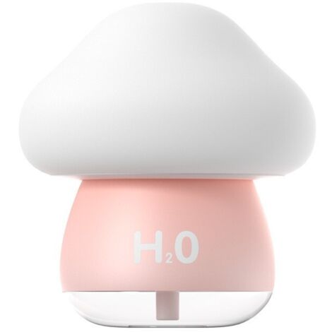 Umidificatore da viaggio  Elettrodomestici portatili a 7 colori con luce notturna  Umidificatore per piante da interno  per ospedale, casa, uffici, soggiorno, sonno, tosse fredda, anziani, bambini（ros (1/5)