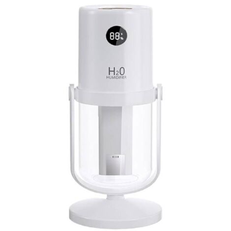 Umidificatore per interni, con display digitale, con serbatoio da 320 ml, purificatore d'aria per casa, camera da, bagno, asilo, ufficio, auto, viaggi, inverno (1/5)