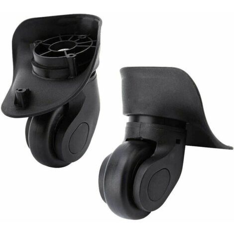 Paire de Roulette Valise Pièce Détachée de Rechange Universelle Roue Multidirectionnelle en Caoutchouc Silencieuse Durable pour Changer Réparer Roue Valise Bagages Samsonite Platinium (1/5)