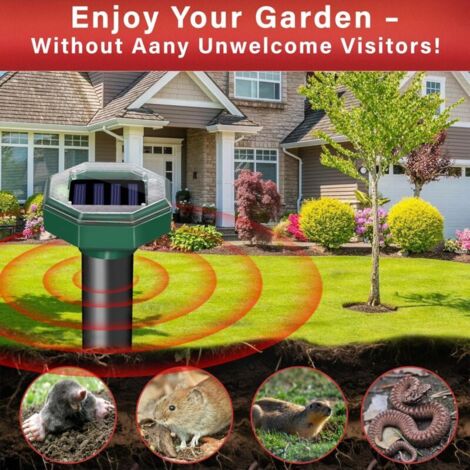 Anti Taupe Solaire Ultrason 8 Pièces - Repulsif Taupes Et Rongeurs Vibration Pour Jardin Et Pelouse