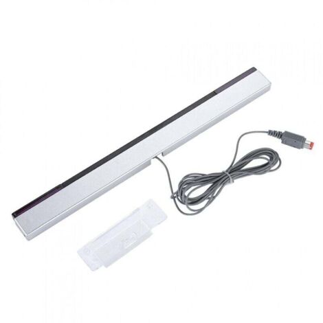 Barre de Capteur pour Wii, Barre de Capteur de Rayon Infrarouge Filaire de Remplacement, Barre de Capteur de Mouvement de Rayon IR Portable Professionnelle Compatible pour Wii et pour Console (1/4)