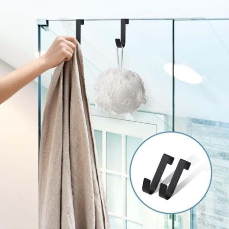 Simtive – Lot De 2 Crochets De Porte De Douche En Verre Sans Cadre