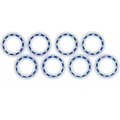 Lot de 8 roulements Roue Polaris 280 180 Robot adaptables pour Nettoyeur de Piscine C60 C-60 (1/4)