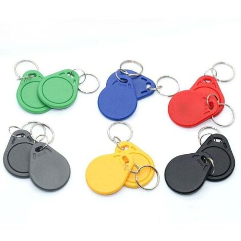 Lot de 5 Badges RFID 13.56Mhz Programmable MCT Android UID modifiable Puce CUID Vert (1/5)