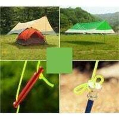 Corde à Guyot Réfléchissante 30 M X 6 Mm - Pour Tente, Auvent, Camping - Polyester
