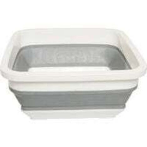 Bassine à Vaisselle Pliable, Design Peu Encombrant, Facile à Nettoyer, Lavabo Pliable Rectangulaire, 31.7 x 14.2cm - Idéale pour Camping, Caravanes et Les Petities Cuisines