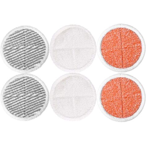 Ensemble de 6 lingettes de rechange pour balai Bissell Spinwave 2039A 2124 (Comprend 2 lingettes douces + 2 lingettes de nettoyage + 2 lingettes de nettoyage robustes) (1/5)