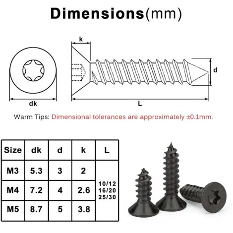 Bois Vis M2.5 x 12mm Fendu Plat Tête Laiton Autotaraudant Vis 100 Pcs