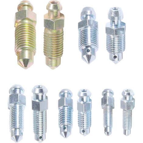 10PCS Vis Purge D'étrier Frein Pour Motos,Vis de Purge de Frein,Vis de Purge Etrier de Voiture,Vis de Purge,Vis de Purge Frein Boulon Banjo,Accessoires Pour Motos Voitures Vélos (1/5)