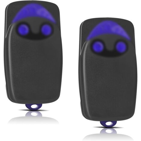 2 Pièces Remplacement pour télécommande NICE, télécommande portail 433,92MHz 2 canaux, compatible avec Flo1r-s, Flo2r-s, Flo4r-s