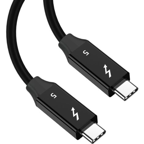 Câble USB C Thunderbolt 5 pour Apple 80-120 Gbps 8K à 60 Hz 240 W compatible avec Thunderbolt 4/3/USB4, Mac mini, MacBook Pro, [certifié Intel], 1,5 m (1/5)