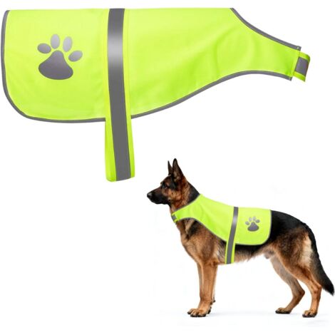 Gilet Jaune Chien, Gilet Fluo pour Chien, Gil et Fluo Ch ien, Gi Let Reflechissant C Hien, Gil et Chi en Fluo pour Promenades Nocturnes et Activités Extérieures Petit Grands Chi ENS (1/5)