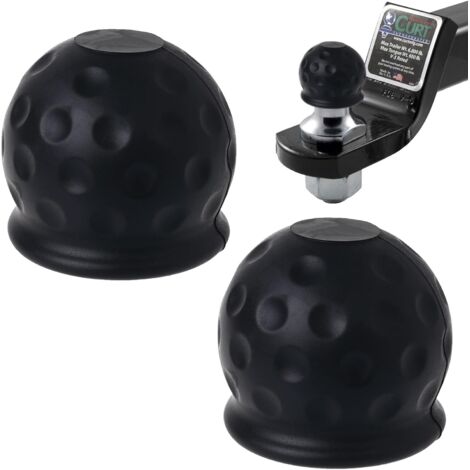 2 Pièces Cache Boule Attelage,Cache Boule Attelage Voiture,Protege Boule Attelage Voiture,Protection Boule Attelage,Housse De Protection Universelle en Caoutchouc pour Boule De Remorquage De Voiture (1/5)