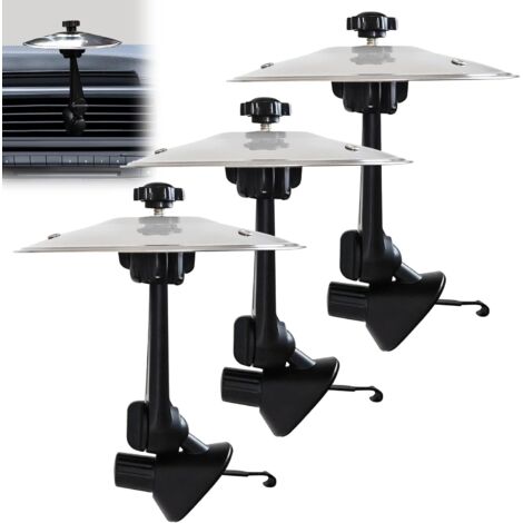 Lot de 3 grilles d'aération pour tambour de voiture, mini tambour, clip de crash pour batteurs et amateurs de musique, décoration de véhicule et divertissement de conduite (pour tous les types de (1/5)