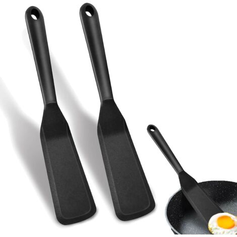 Lot De 2 Spatules EnSilicone Anti-Adhésives Résistantes À La Chaleur,Spatule Cuisine Silicone Sans Bisphénol,Maryse Patisserie,Spatule Silicone,Pour La Cuisson Du Poisson, Des Crêpes, Des Œufs (1/5)