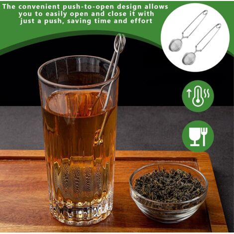 Boule à Thé En Acier Inoxydable Avec Poignée - Sphère Filtrante Réutilisable Pour Thé, Café, Herbes Et épices - 13
