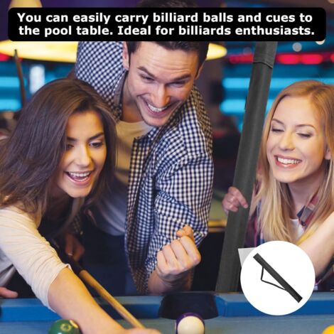 Sac De Transport Pour Queue De Billard – Toile Résistante, Protège 1 à 2 Cannes, Bandoulière Réglable – Pratique Et Léger