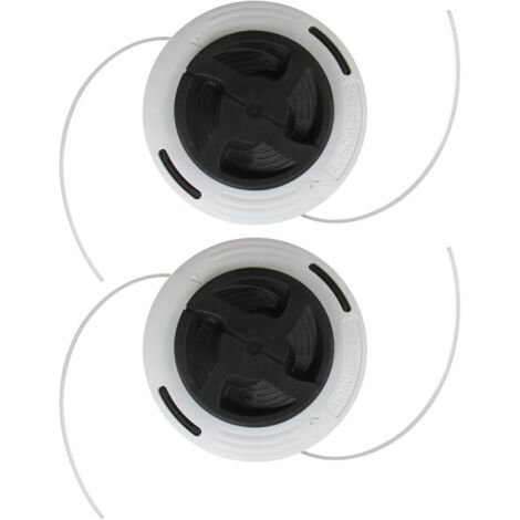 Lot de 2 têtes de débroussailleuse double ligne C26-2 pour Stihl FS55 FS56 FS70 FS80 FS85 FS89 FS90 FS94 FS100 FS120 FS130 FS240 FS250 FS260R FR130 FR410 FR460 FS-KS. M FSA900 Débroussailleuse