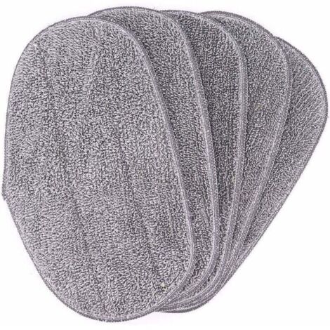 Lot de 5 lingettes de rechange en microfibre pour balai vapeur Leifheit CleanTenso (1/4)
